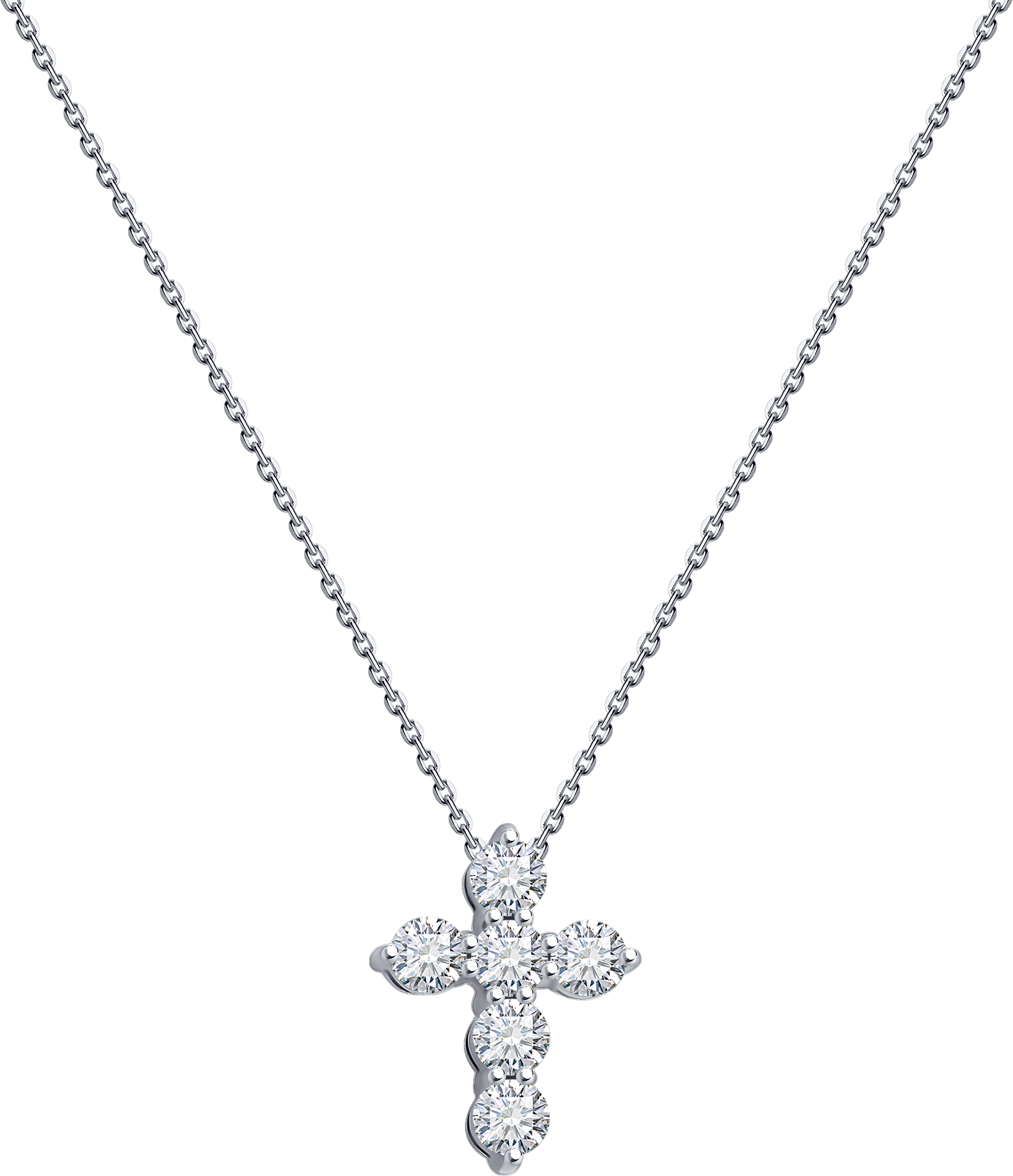 Колье SOKOLOV Diamonds из белого золота с бриллиантами
