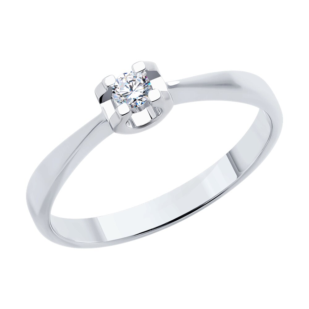 

Кольцо SOKOLOV Diamonds из белого золота с бриллиантом