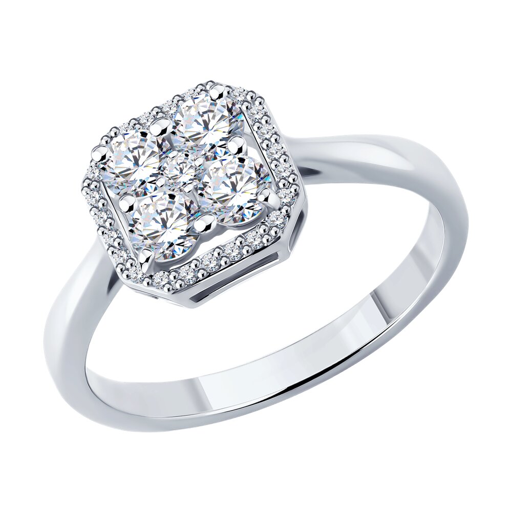 Кольцо SOKOLOV из белого золота с бриллиантами 364990₽