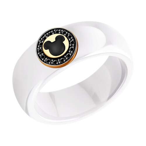 Керамическое кольцо с эмалью 6015094 SOKOLOV фото