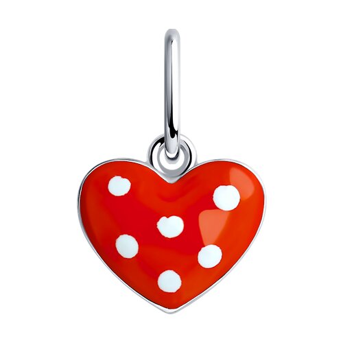 Подвеска из серебра с эмалью - фото 1