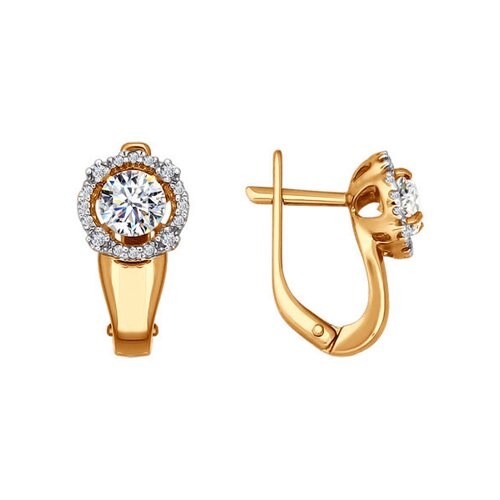 

Серьги SOKOLOV из золота со Swarovski Zirconia