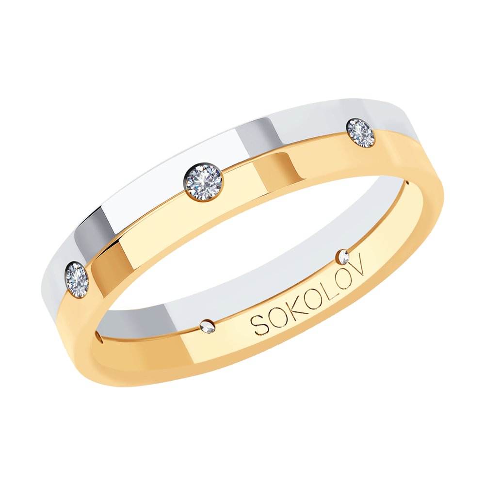 

Кольцо SOKOLOV Diamonds из комбинированного золота с бриллиантами