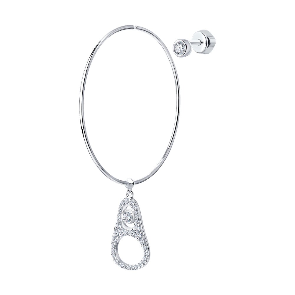

Серьги SKLV из серебра с фианитами