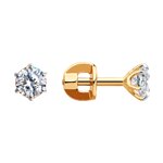 Классические пусеты со Swarovski