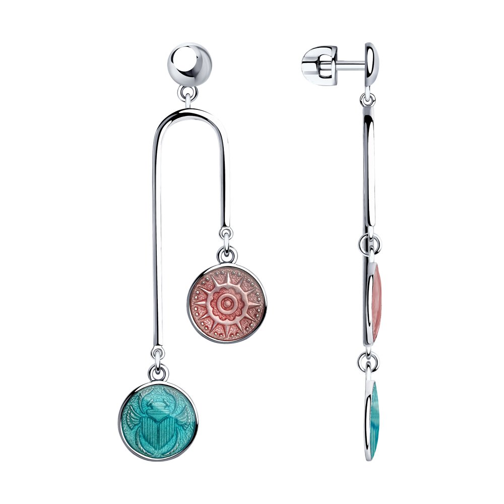 

Серьги SOKOLOV из серебра с эмалью