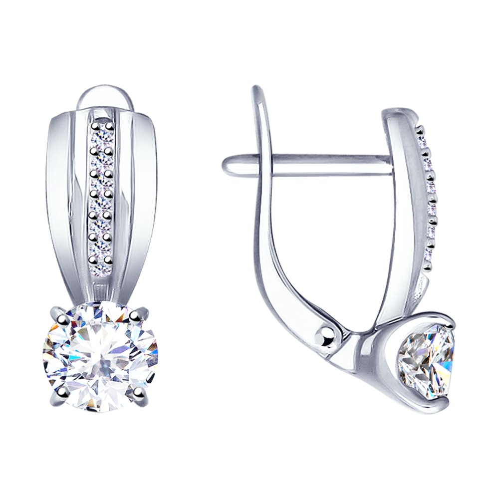 

Серьги SOKOLOV из серебра со Swarovski Zirconia
