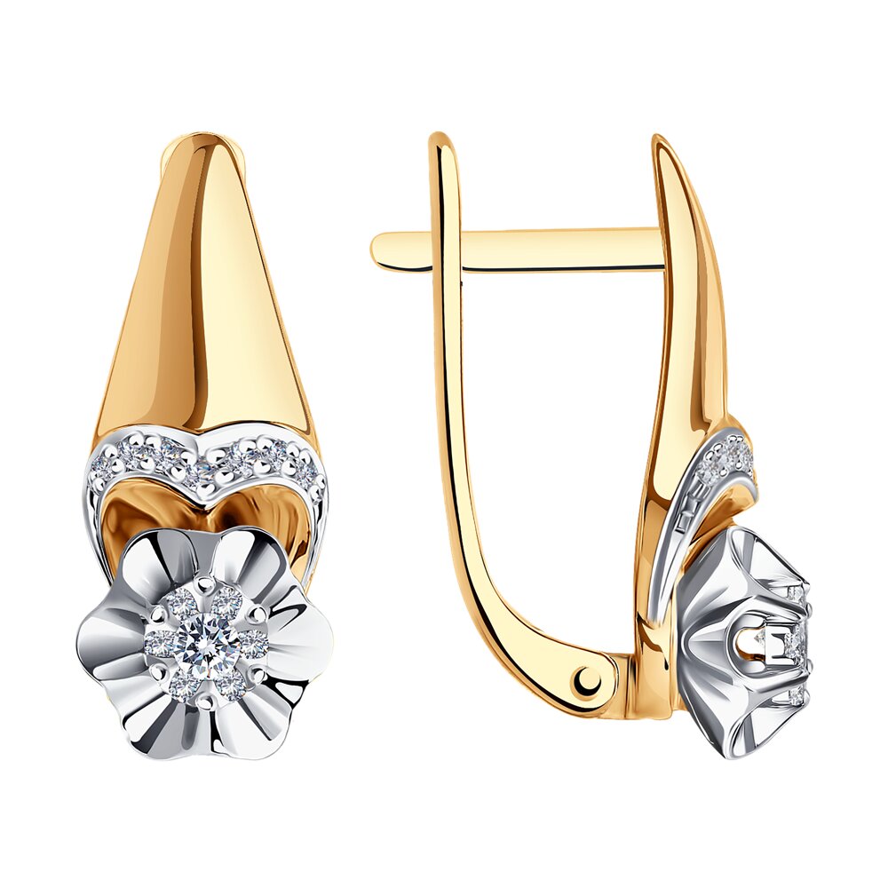 

Серьги SOKOLOV Diamonds из комбинированного золота с бриллиантами