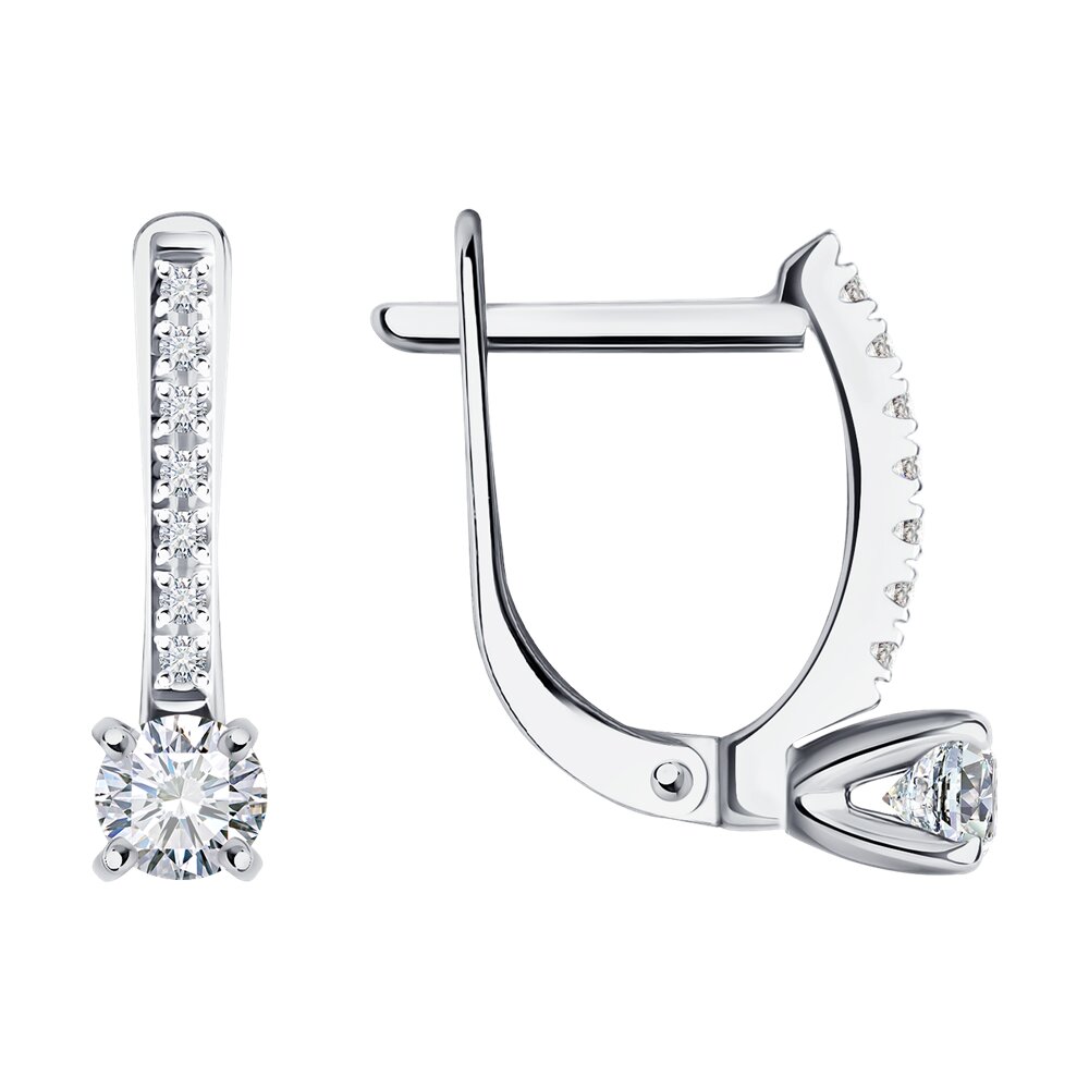 

Серьги SOKOLOV Diamonds из белого золота с бриллиантами