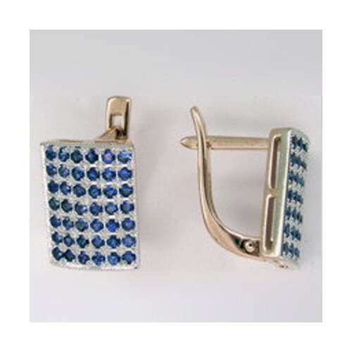 

Серьги SOKOLOV из комбинированного золота с сапфирами