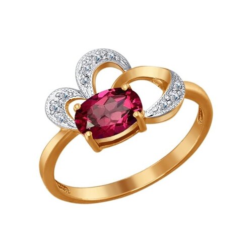 

Кольцо SOKOLOV из золота с бриллиантами и рубином