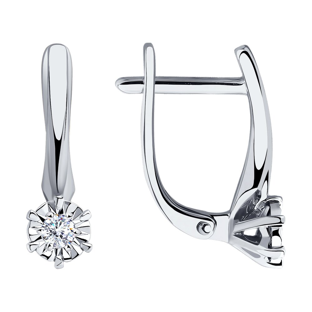 

Серьги SOKOLOV Diamonds из белого золота с бриллиантами