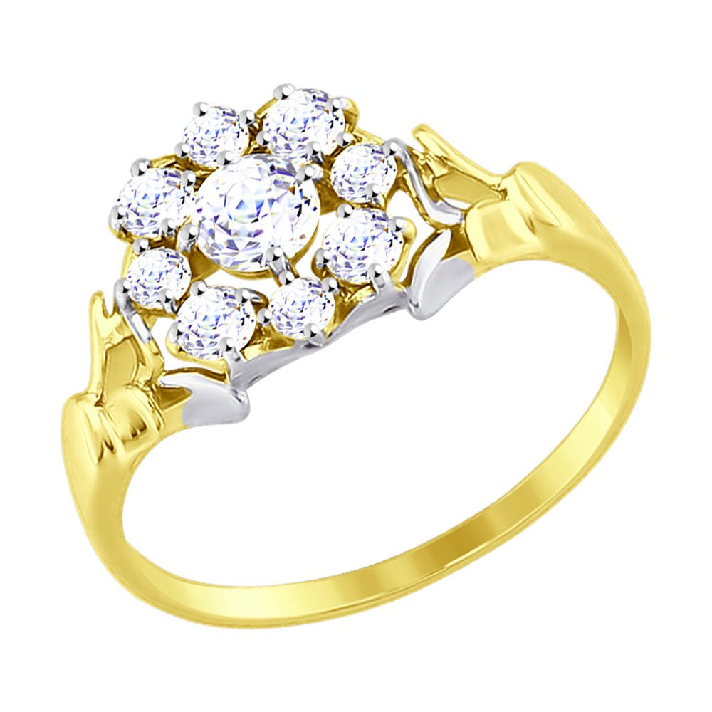 

Кольцо SOKOLOV из желтого золота со Swarovski Zirconia