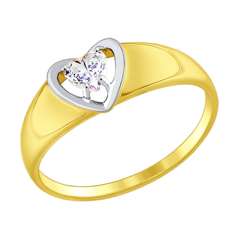 

Кольцо SOKOLOV из желтого золота со Swarovski Zirconia