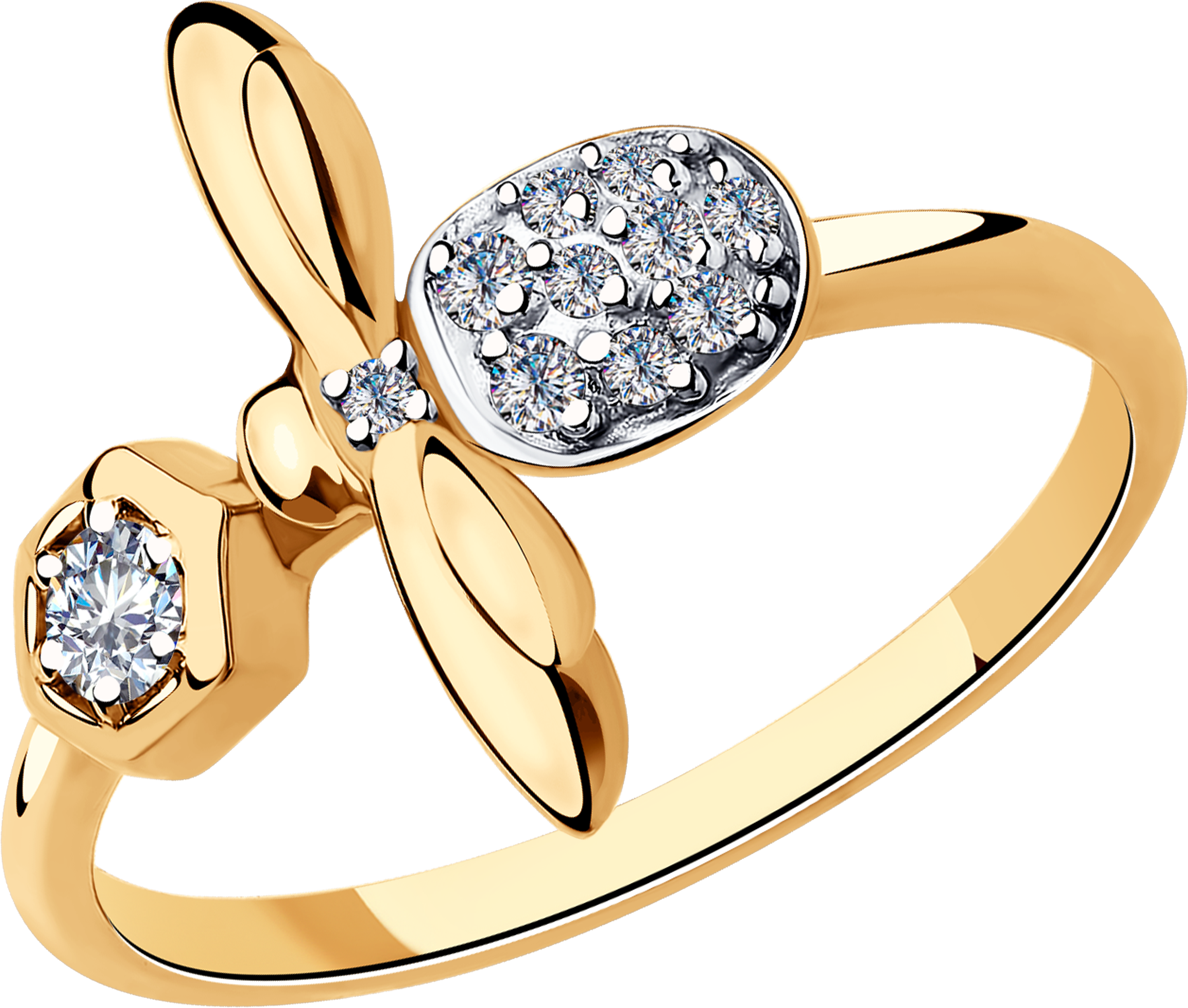 Кольцо SOKOLOV из серебра с фианитами 1280₽