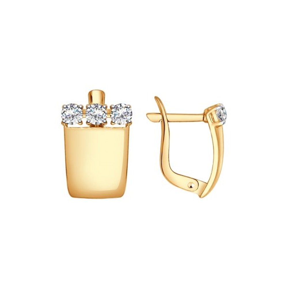 

Серьги SOKOLOV из золота со Swarovski Zirconia