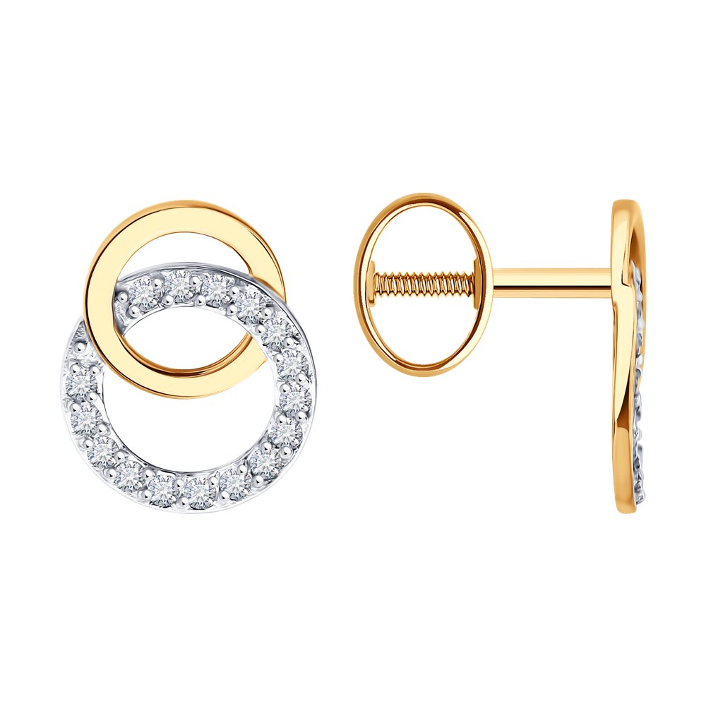 Серьги SOKOLOV из золота с фианитами 66990₽