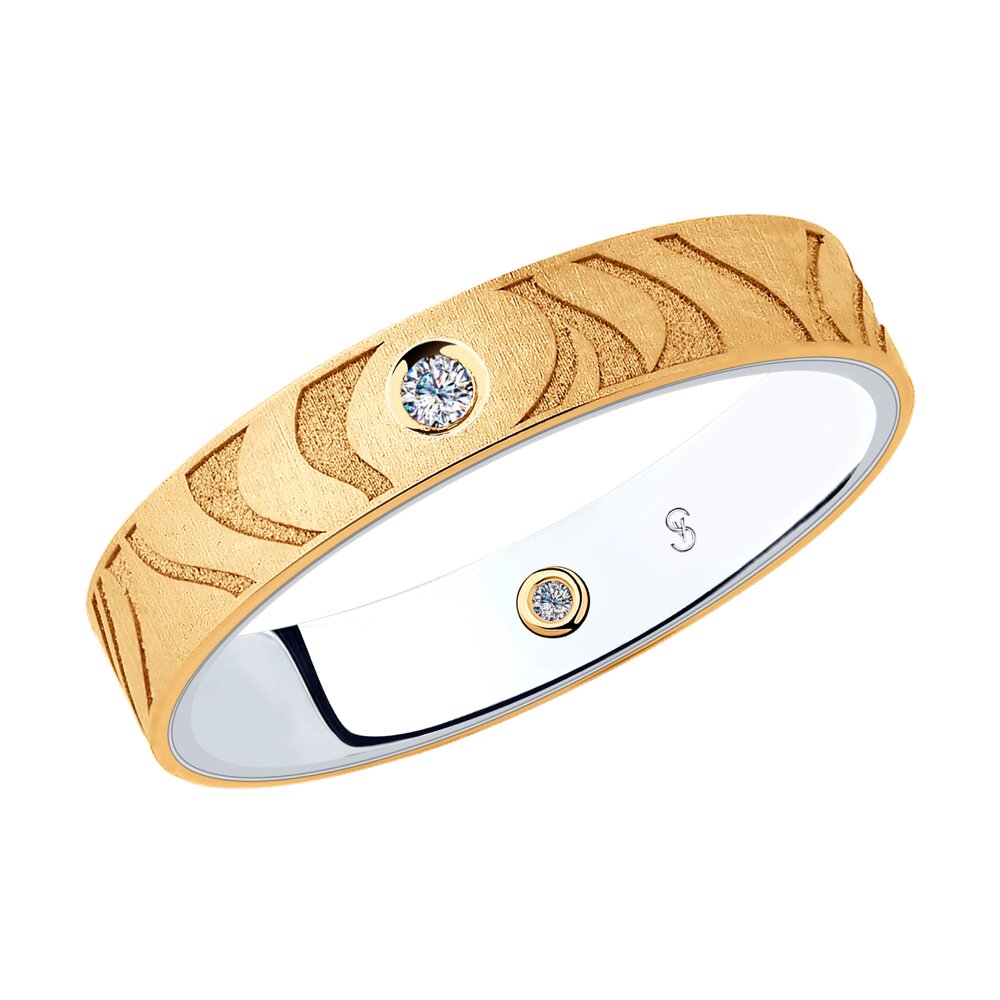 Кольцо SOKOLOV Diamonds из комбинированного золота
