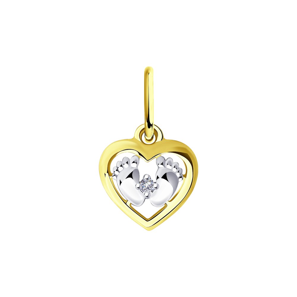 

Подвеска SOKOLOV Diamonds из желтого золота с бриллиантом
