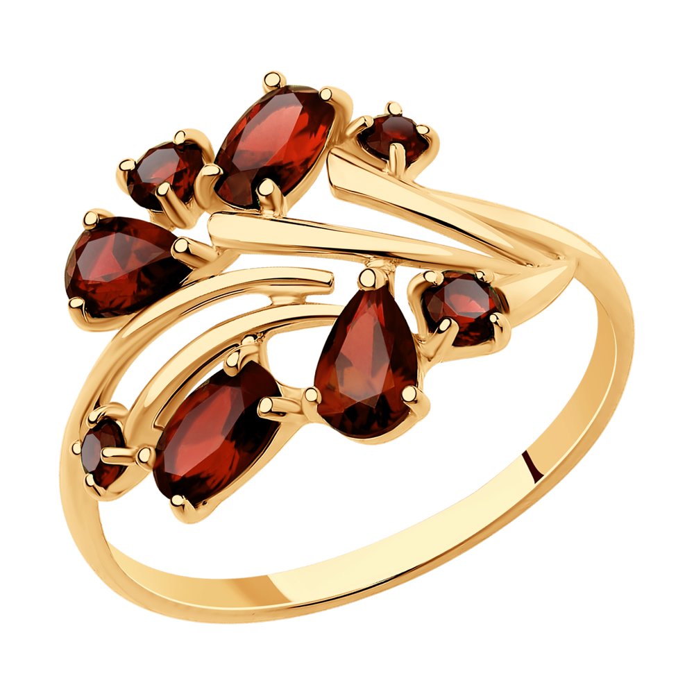 

Кольцо SOKOLOV из золота с гранатами