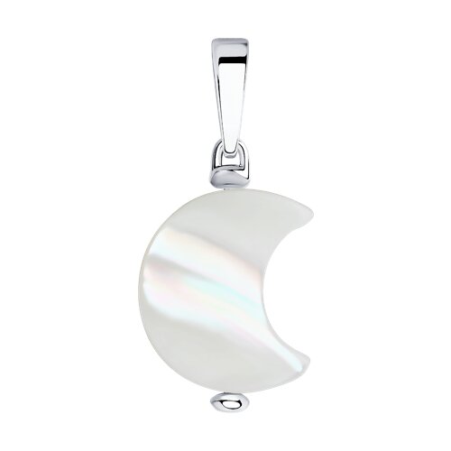 Подвеска из серебра с перламутром - фото 1