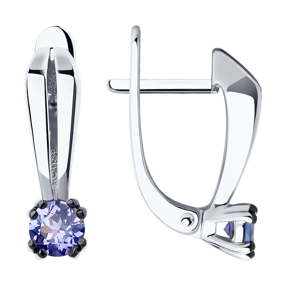 

Серьги SOKOLOV Diamonds из белого золота с танзанитами