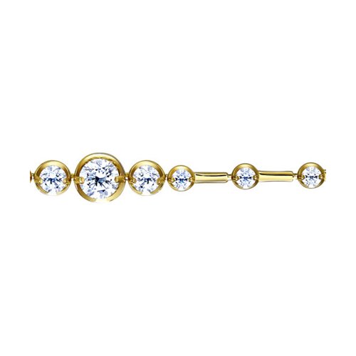 

Браслет SOKOLOV из жёлтого золота с swarovski zirconia