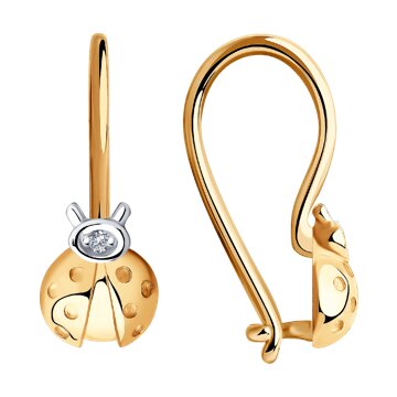 Серьги SOKOLOV Diamonds из золота с бриллиантами 11600₽