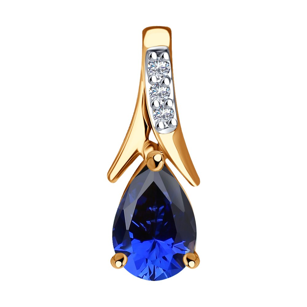 

Подвеска SOKOLOV Diamonds из золота с бриллиантами и корундом