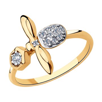 Кольцо SOKOLOV из серебра с фианитами 1280₽