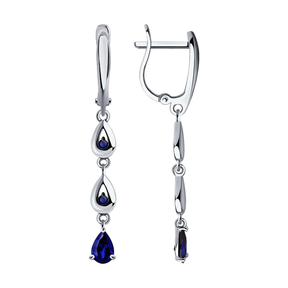 

Серьги SOKOLOV Diamonds из белого золота с сапфирами