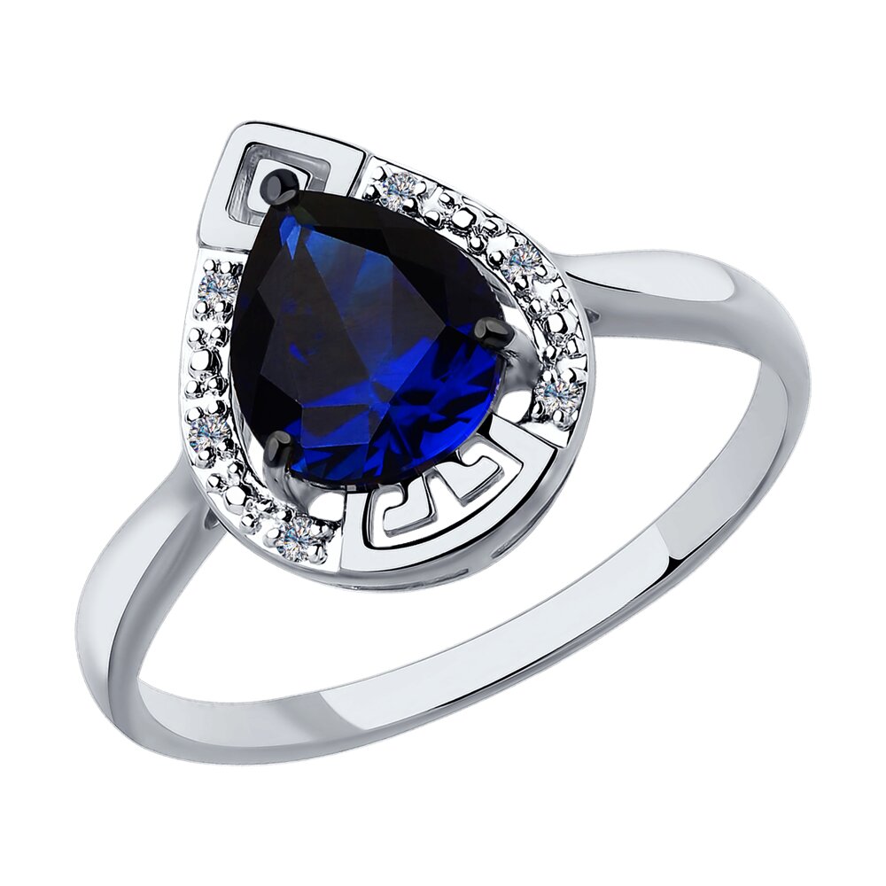 

Кольцо SOKOLOV Diamonds из белого золота с бриллиантами и корундом