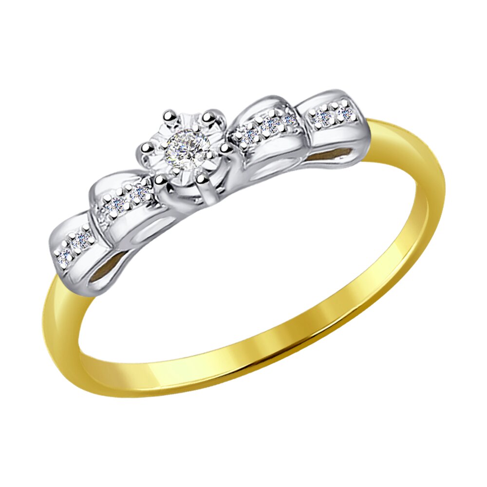 

Кольцо SOKOLOV Diamonds из комбинированного золота с бриллиантами