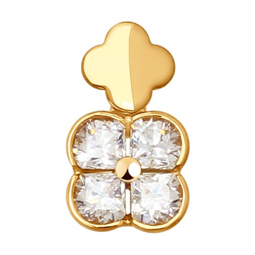 Подвеска из золота со Swarovski Zirconia