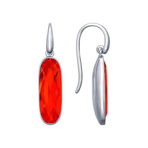 

Серьги SOKOLOV из серебра с оранжевыми кристаллами Swarovski