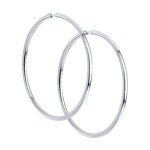 Серьги конго из серебра