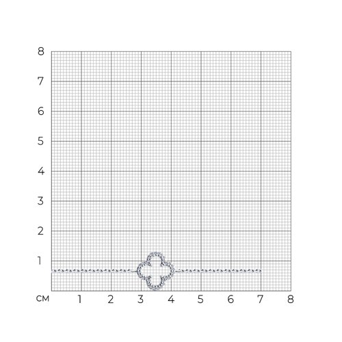 Браслет из серебра с фианитами - фото 4