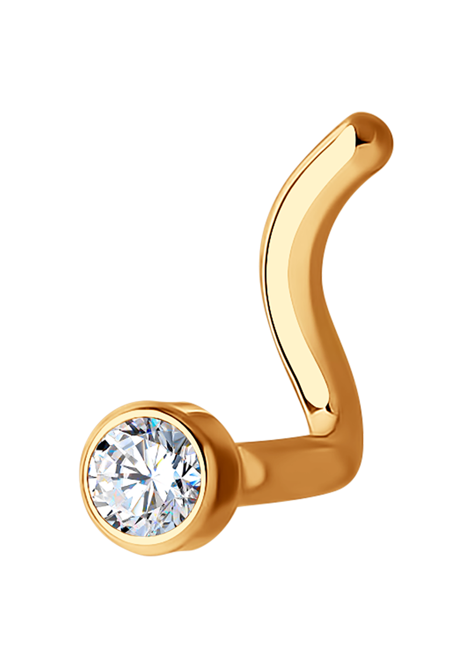 Классический пирсинг для носа с бриллиантом SOKOLOV Diamonds