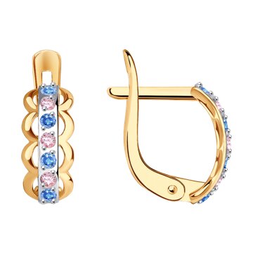 Серьги SOKOLOV из золота с фианитами 8400₽