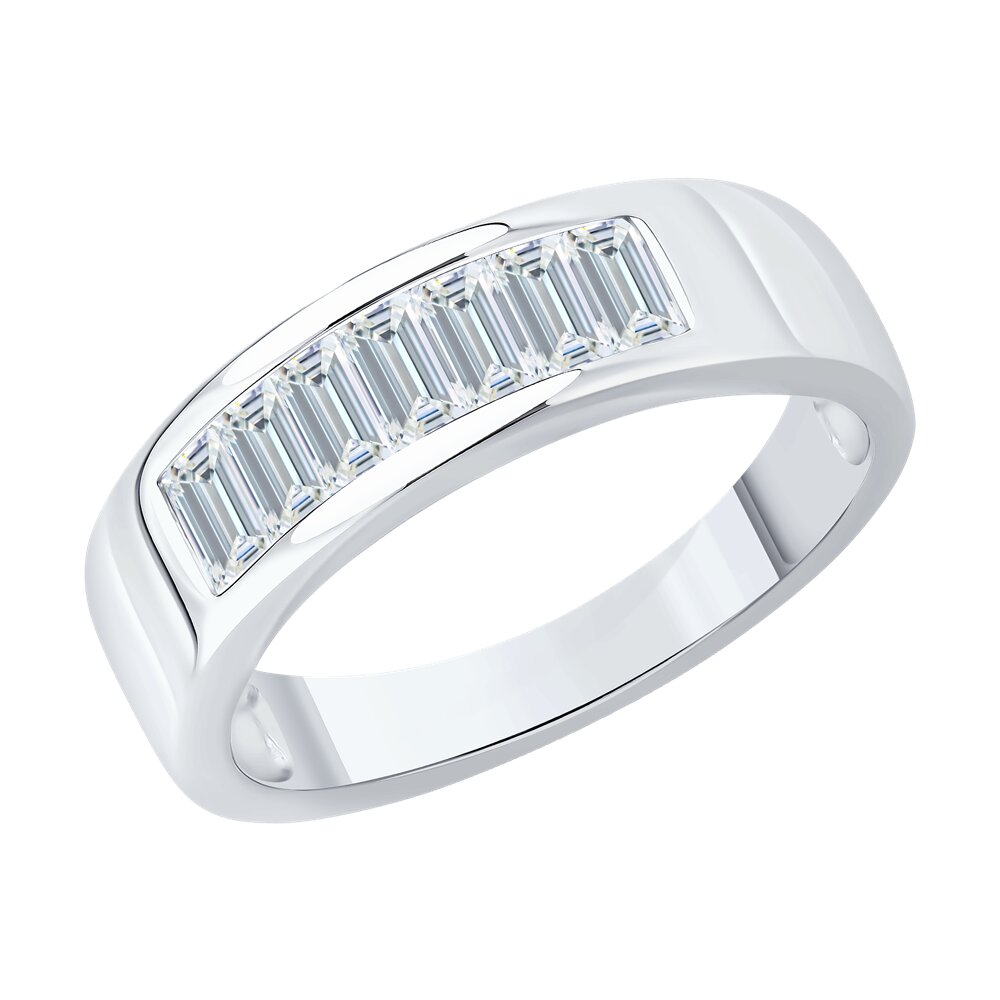 Кольцо SOKOLOV из белого золота с бриллиантами выращенными 334990₽