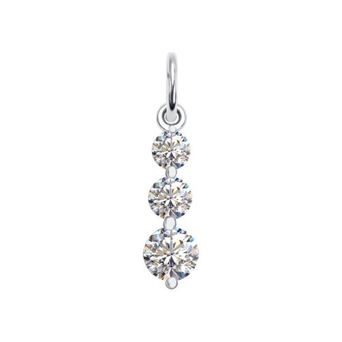 

Подвеска SOKOLOV из белого золота со swarovski zirconia