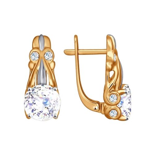 

Золотые серьги со Swarovski SOKOLOV