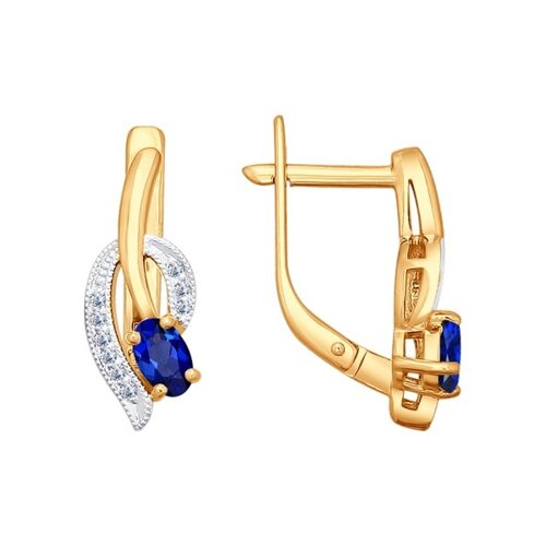 

Серьги SOKOLOV из золота с бриллиантами и сапфирами