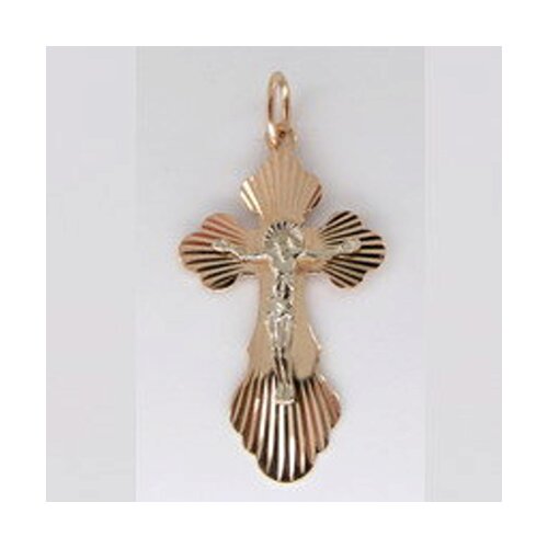 

Крест SOKOLOV из комбинированного золота с алмазной гранью и лазерной обработкой