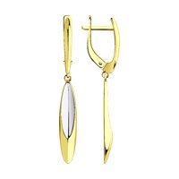 Серьги из желтого золота