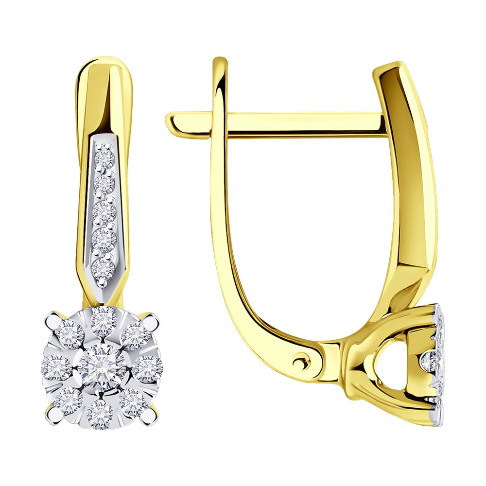 

Серьги SOKOLOV Diamonds из желтого золота с бриллиантами