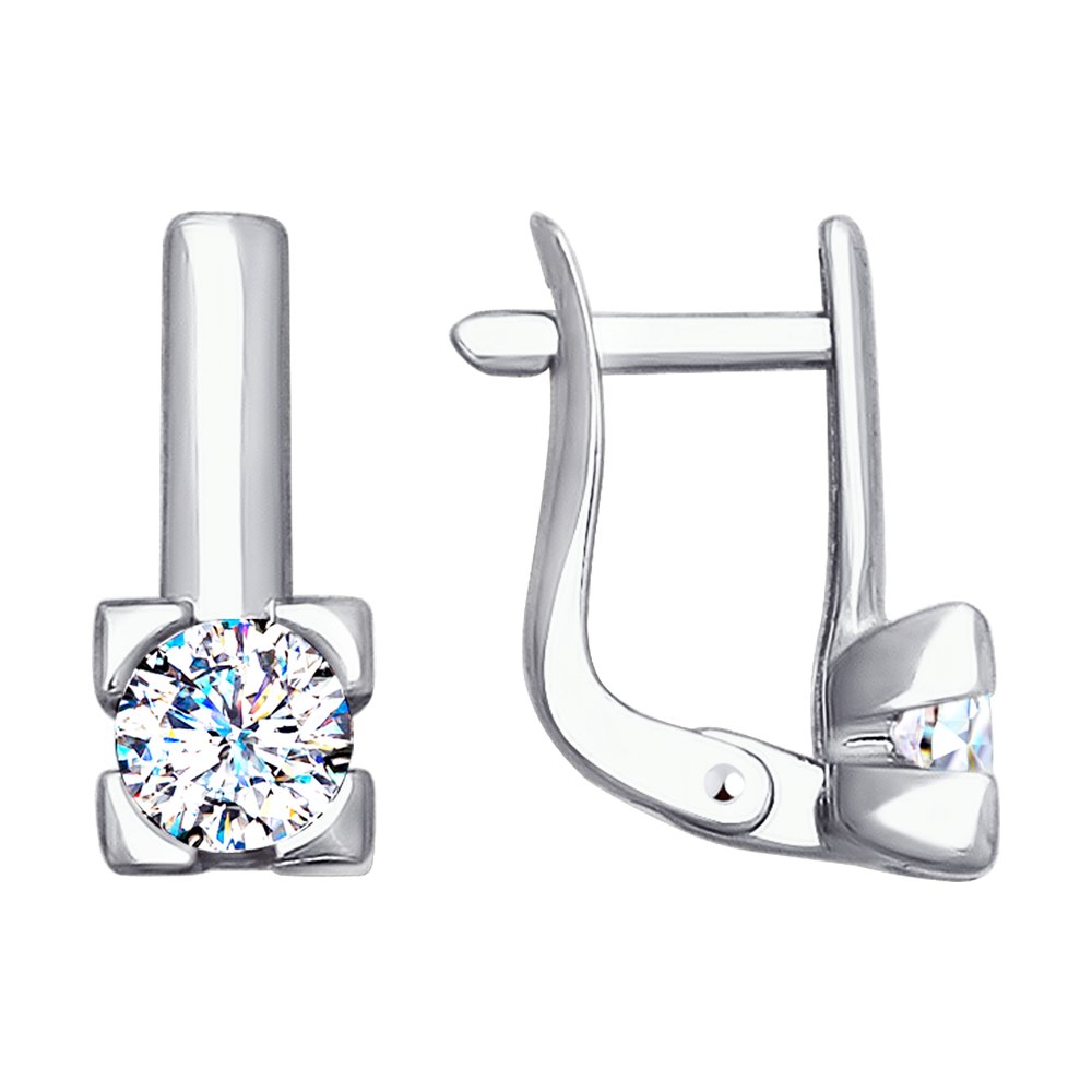 

Серьги SOKOLOV из белого золота со Swarovski Zirconia