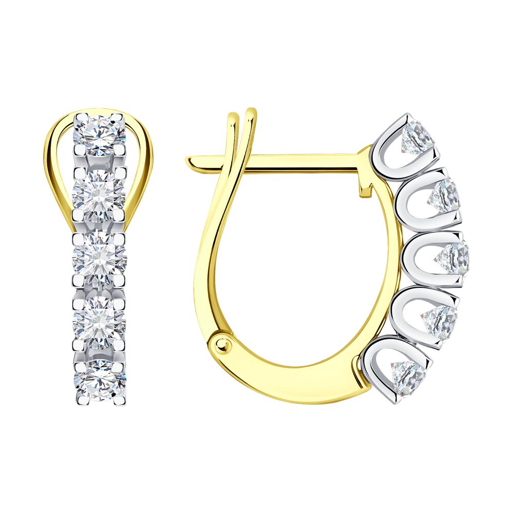 

Серьги SOKOLOV Diamonds из комбинированного золота с бриллиантами