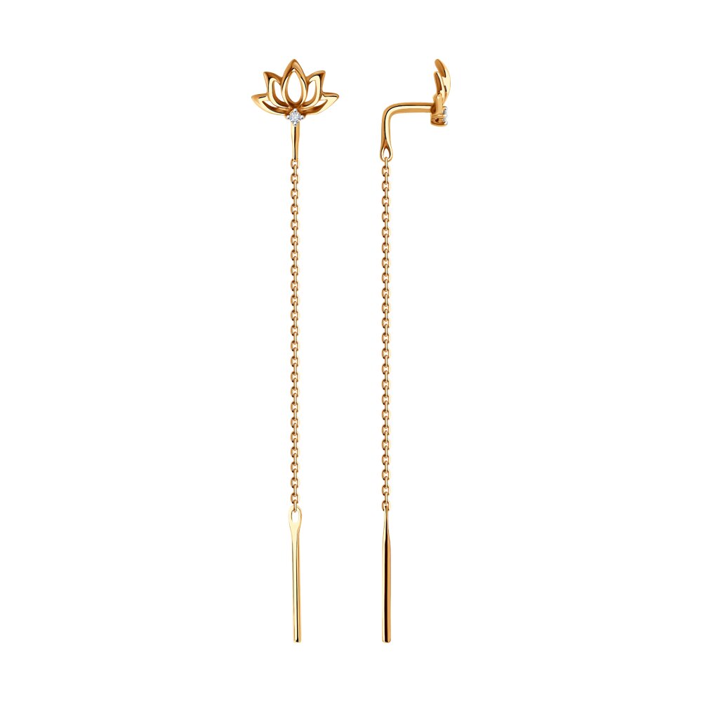 Серьги SOKOLOV Diamonds из золота с бриллиантами