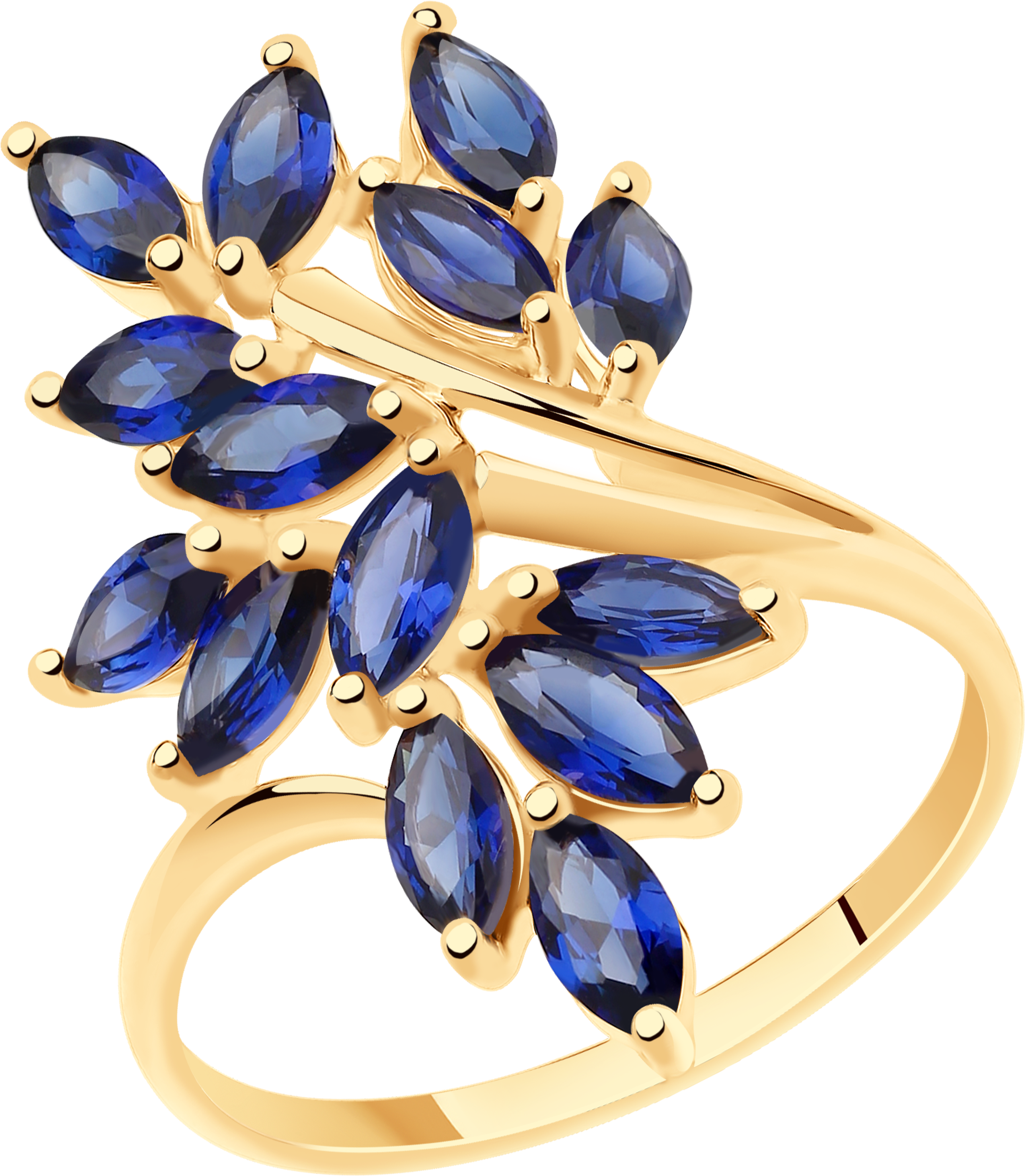 Кольцо SOKOLOV из золота с корундами 15000₽